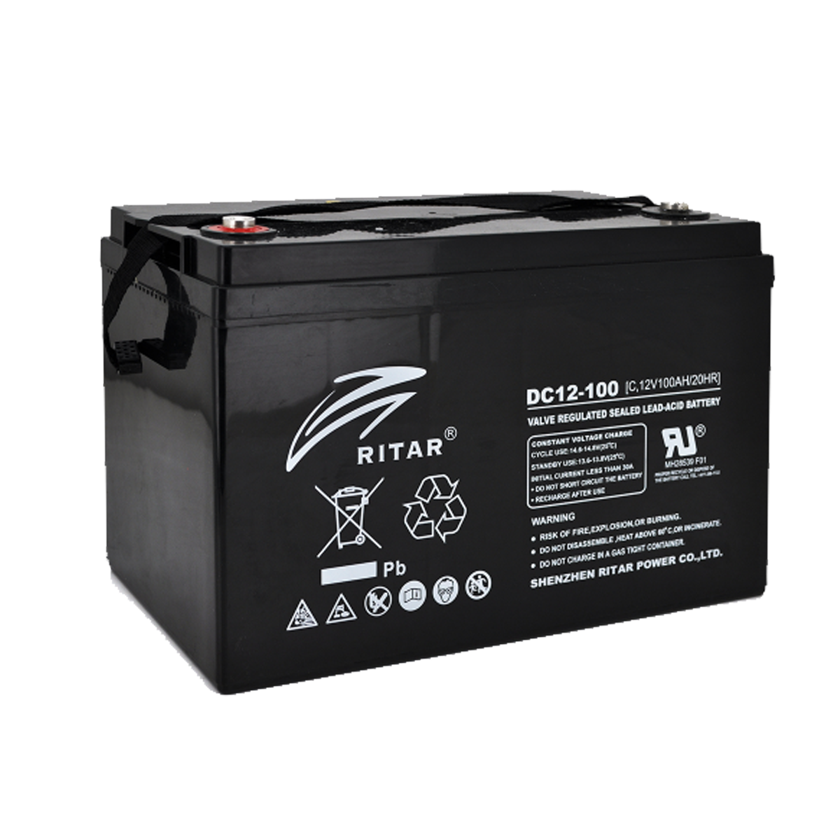 Карбонові акумулятори CARBON-RITAR-DC12-100C